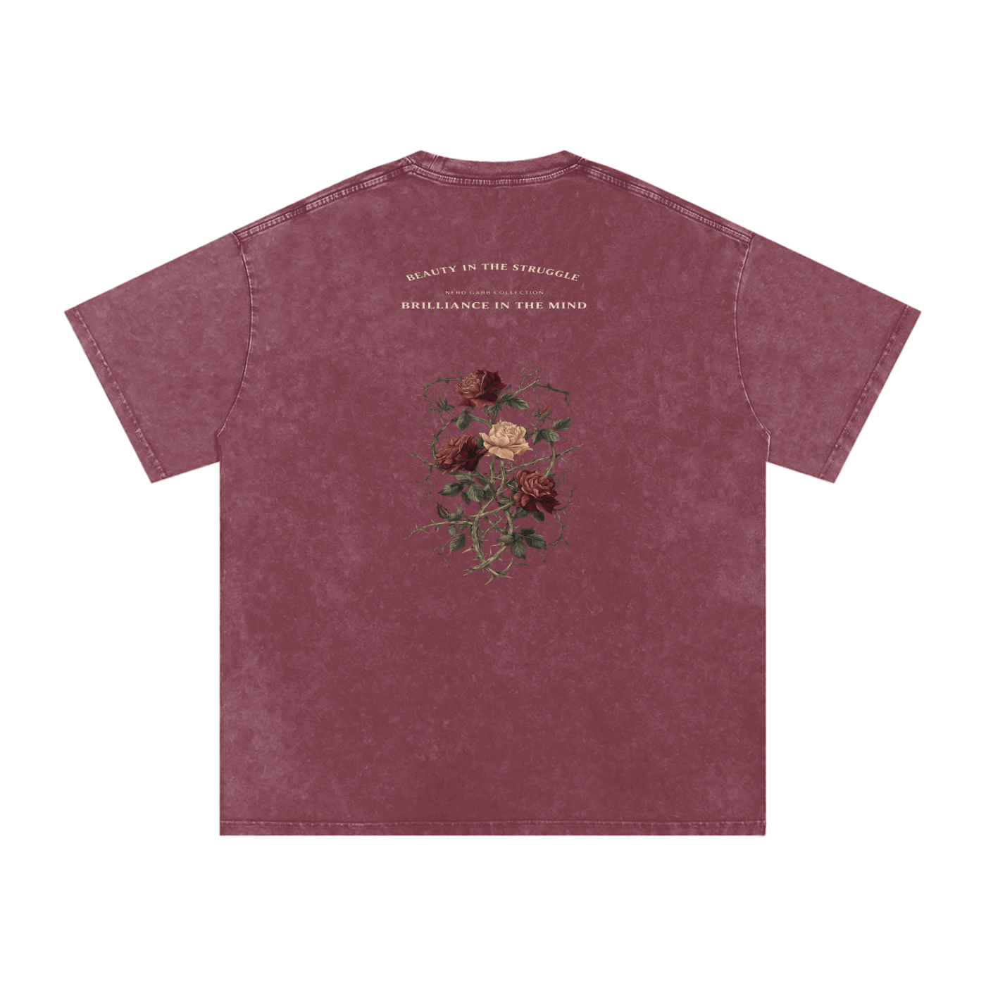 NGC Beauty in the Struggle Snow Washed Oversized Cotton T-Shirt
