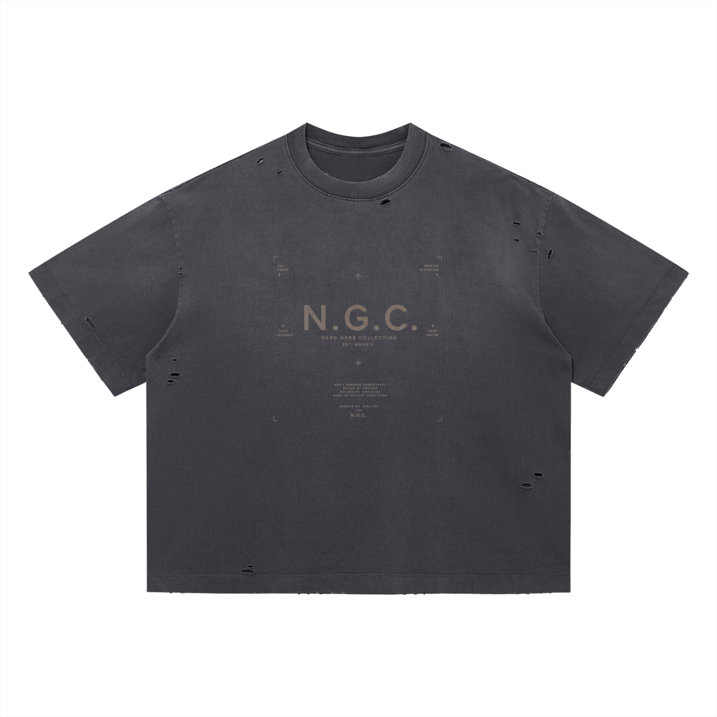 N.G.C. Heritage Vintage Washed Distressed Boxy T-Shirt