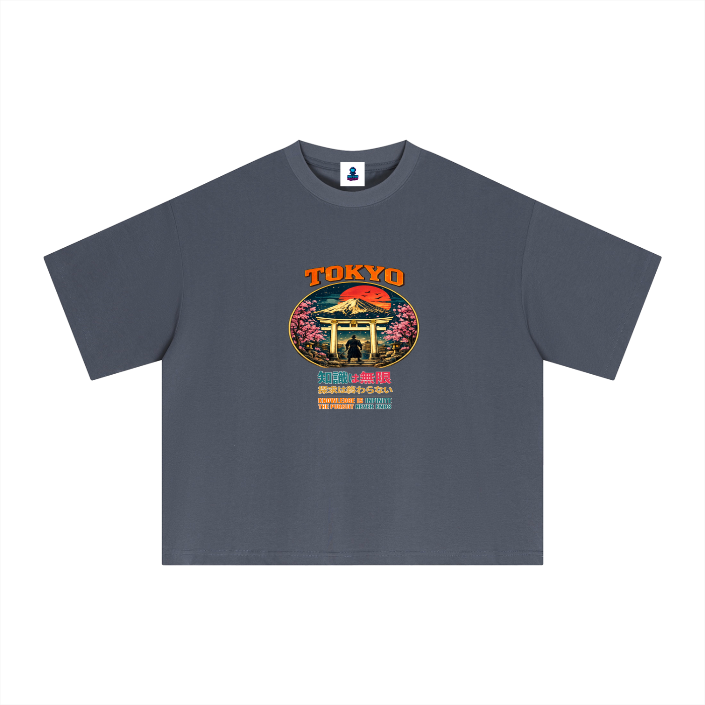 Premium Tokyo Knowledge Pursuit Sorona Boxy T-Shirt