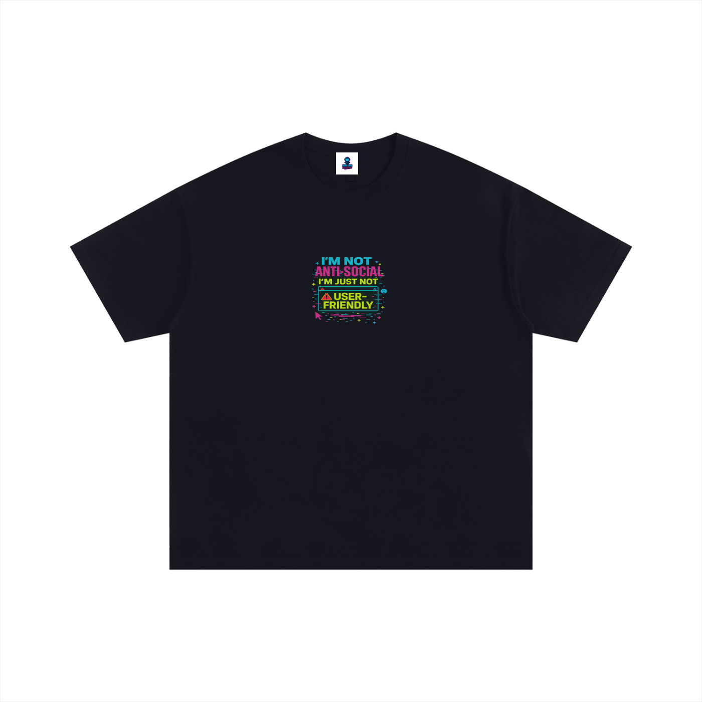 Premium User-Friendly Glitch Oversized Cotton T-Shirt
