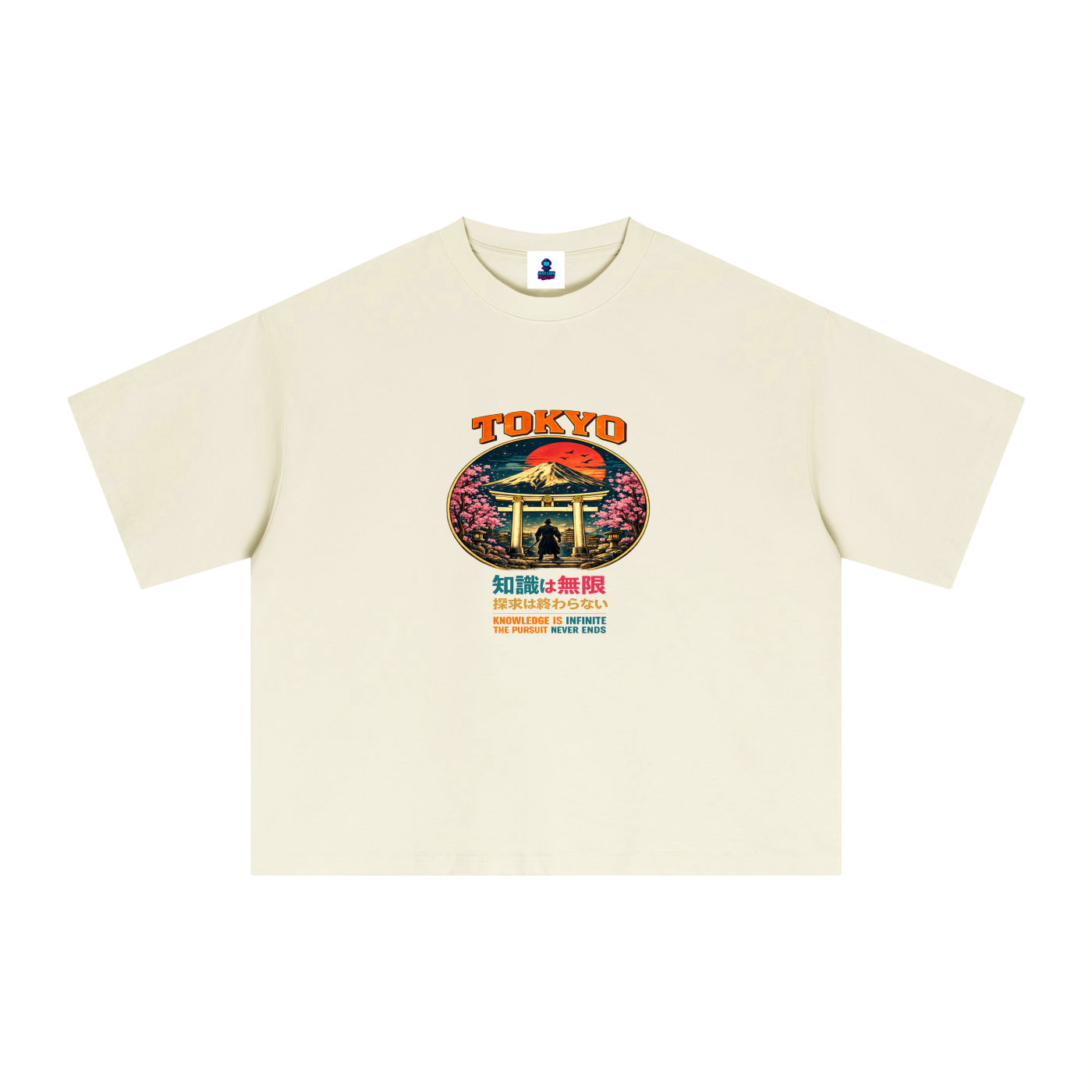 Premium Tokyo Knowledge Pursuit Sorona Boxy T-Shirt