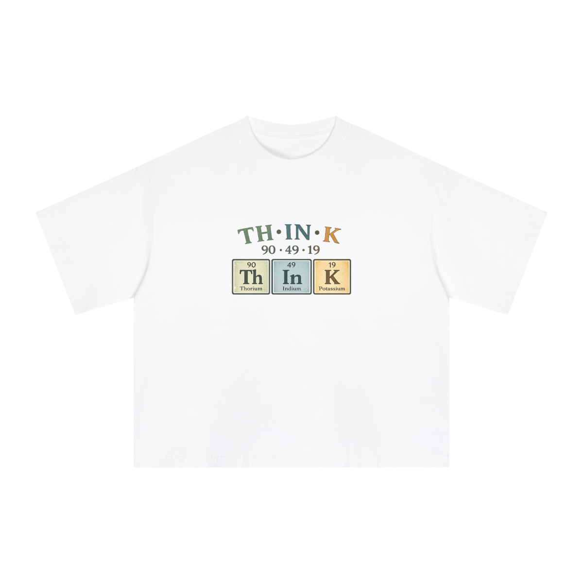 Premium THINK Periodic Table Sorona Boxy T-Shirt