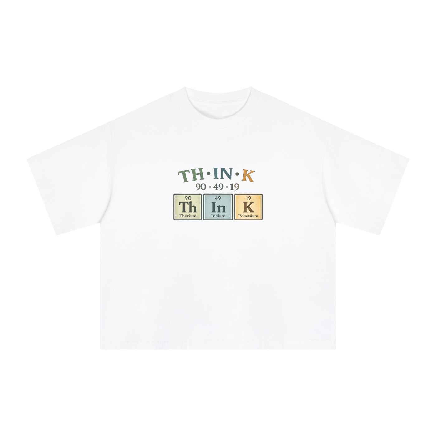 Premium THINK Periodic Table Sorona Boxy T-Shirt