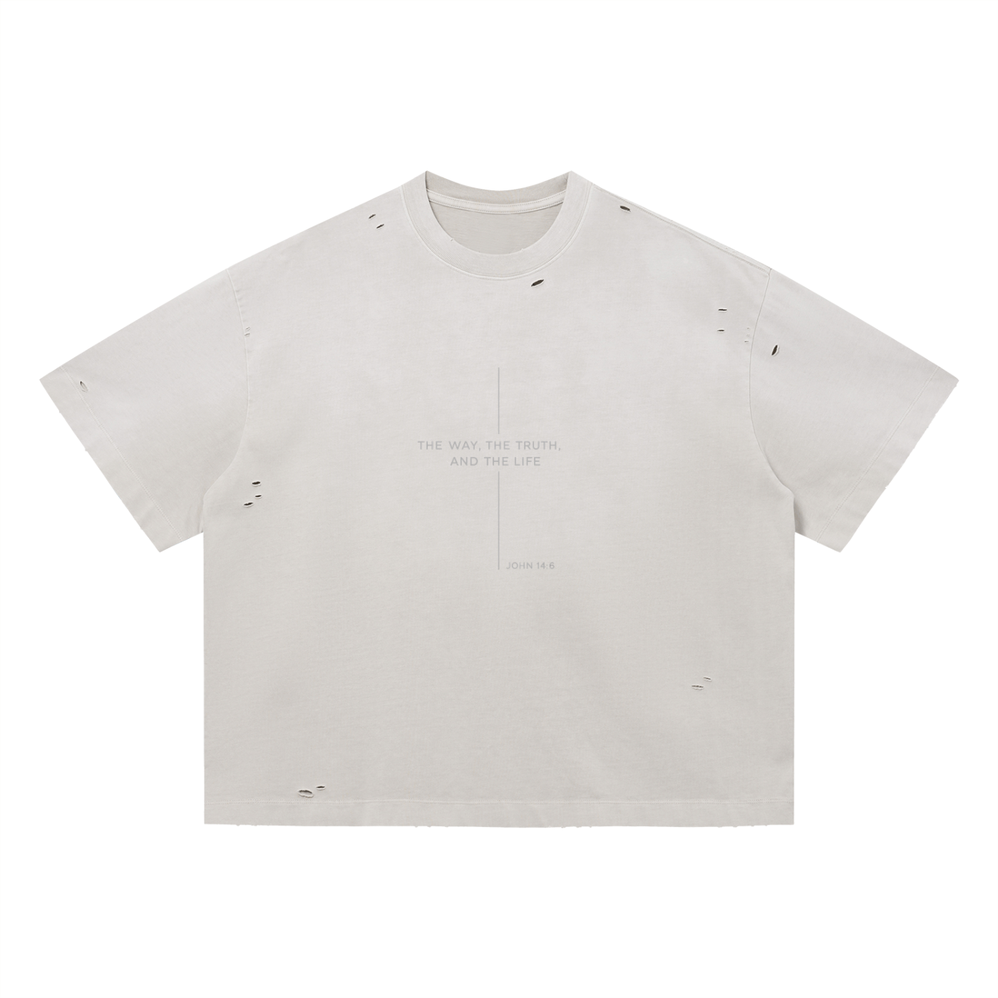 The Way Vintage Washed Distressed Boxy T-Shirt