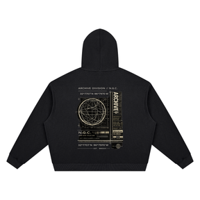 Archive Division 001 Waffle Boxy Hoodie