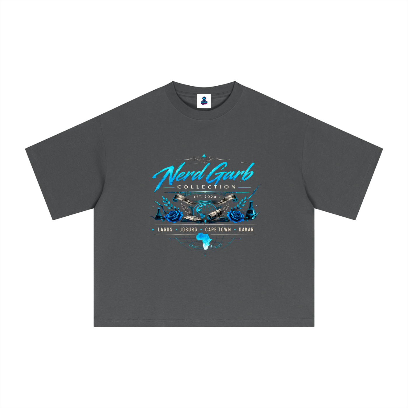 NGC Global Science Crest Tee - Premium Oversized Boxy Nerd Garb Collection Graphic T-Shirt
