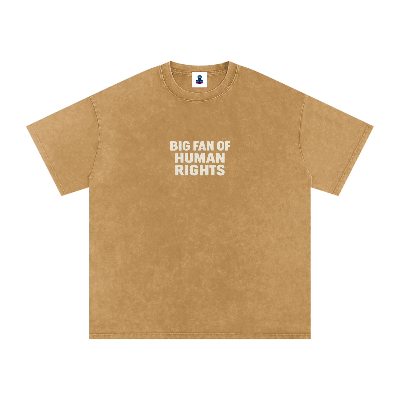 Premium Human Rights Snow Washed Oversized Cotton T-Shirt