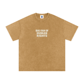 Premium Human Rights Snow Washed Oversized Cotton T-Shirt