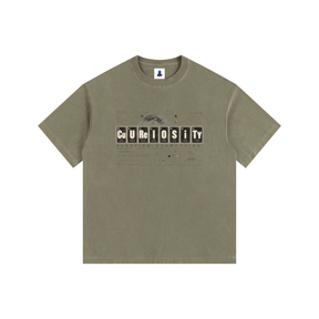 CuReIOSiTY Specimen 003 Vintage Wash Oversized Cotton Tee