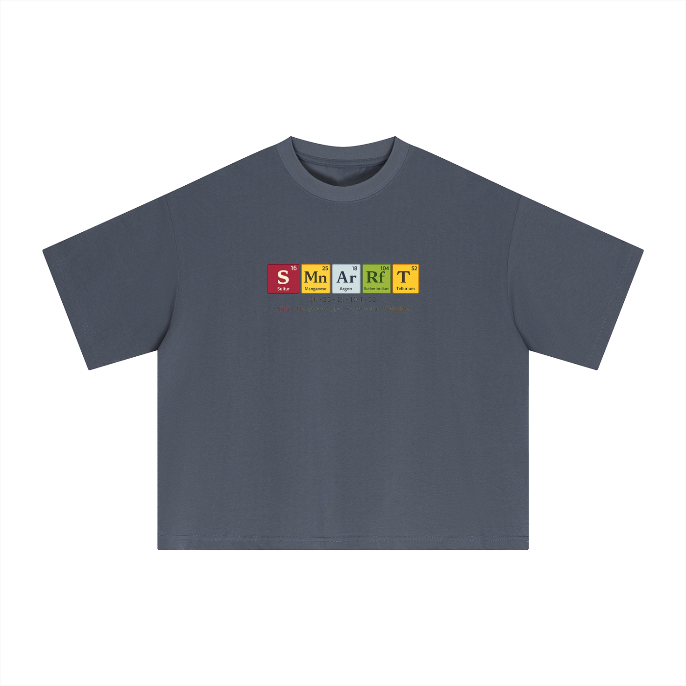 Premium SMART Periodic Table Sorona Boxy T-Shirt