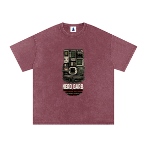 Retro Tech Archive Snow Washed Oversized T-Shirt