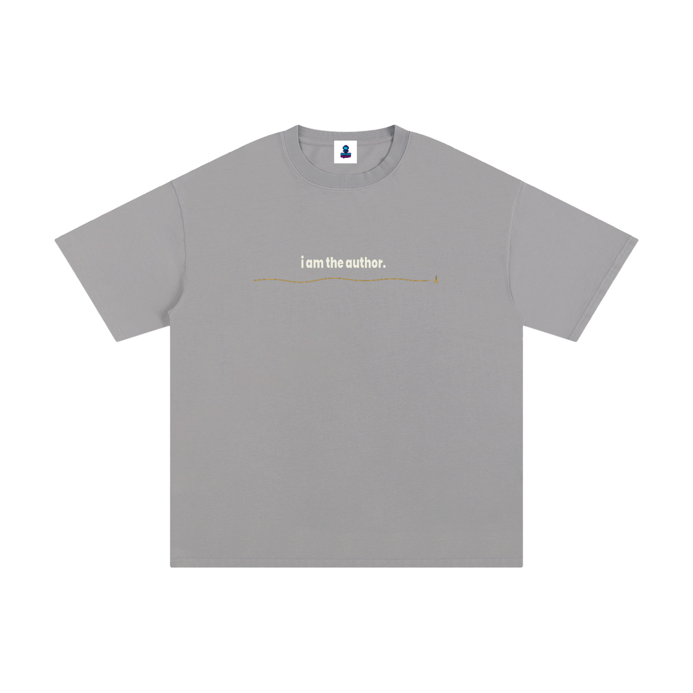 Classic I Am the Author Cotton Streetwear T-Shirt