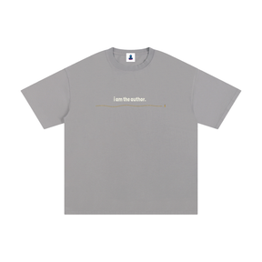Classic I Am the Author Cotton Streetwear T-Shirt