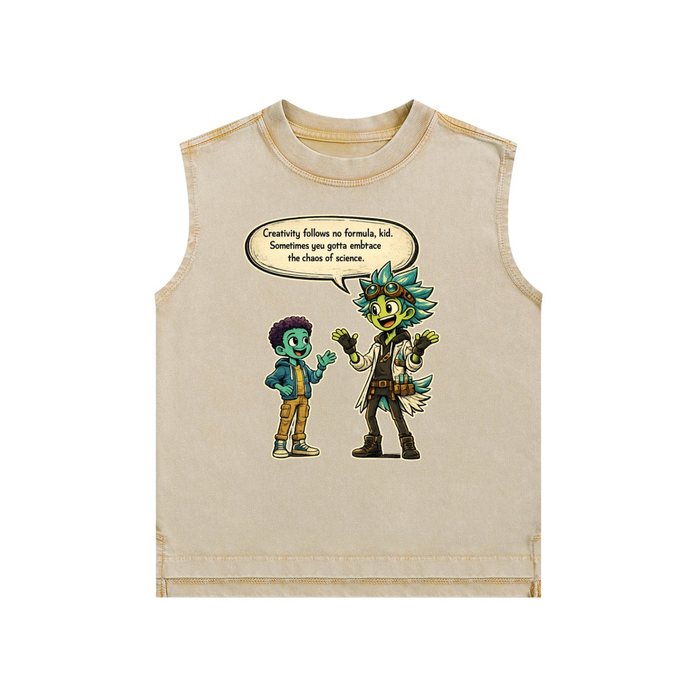 Embrace the Chaos Kids Snow Washed Tank Top