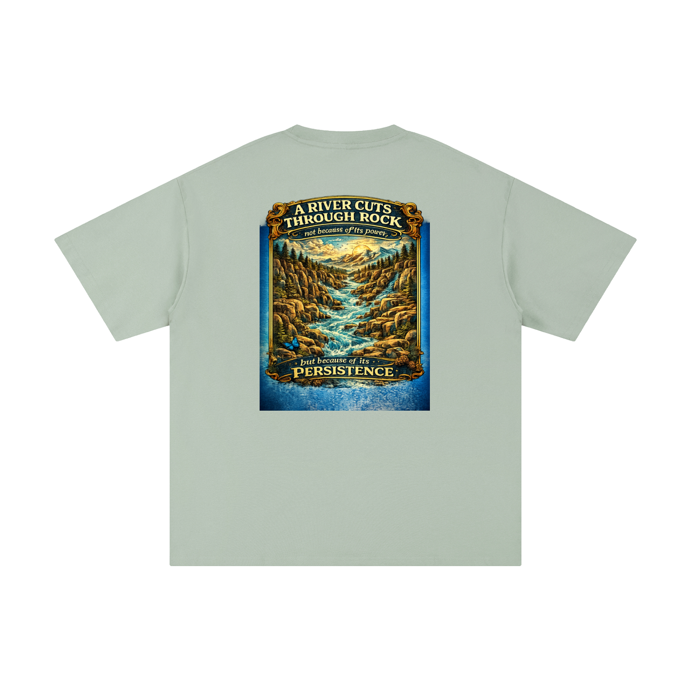 Persistence Outlasts Everything Unisex Pure Cotton T-Shirt