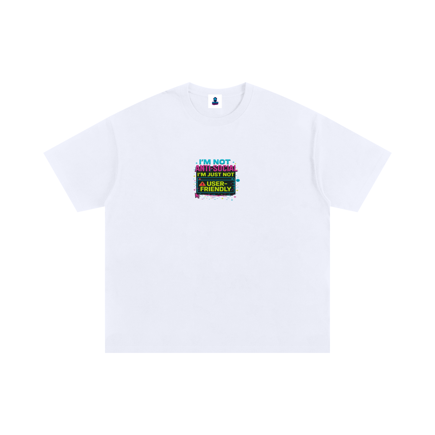 Premium User-Friendly Glitch Oversized Cotton T-Shirt