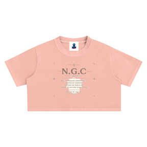 N.G.C. Archive Snow Washed Crop Top