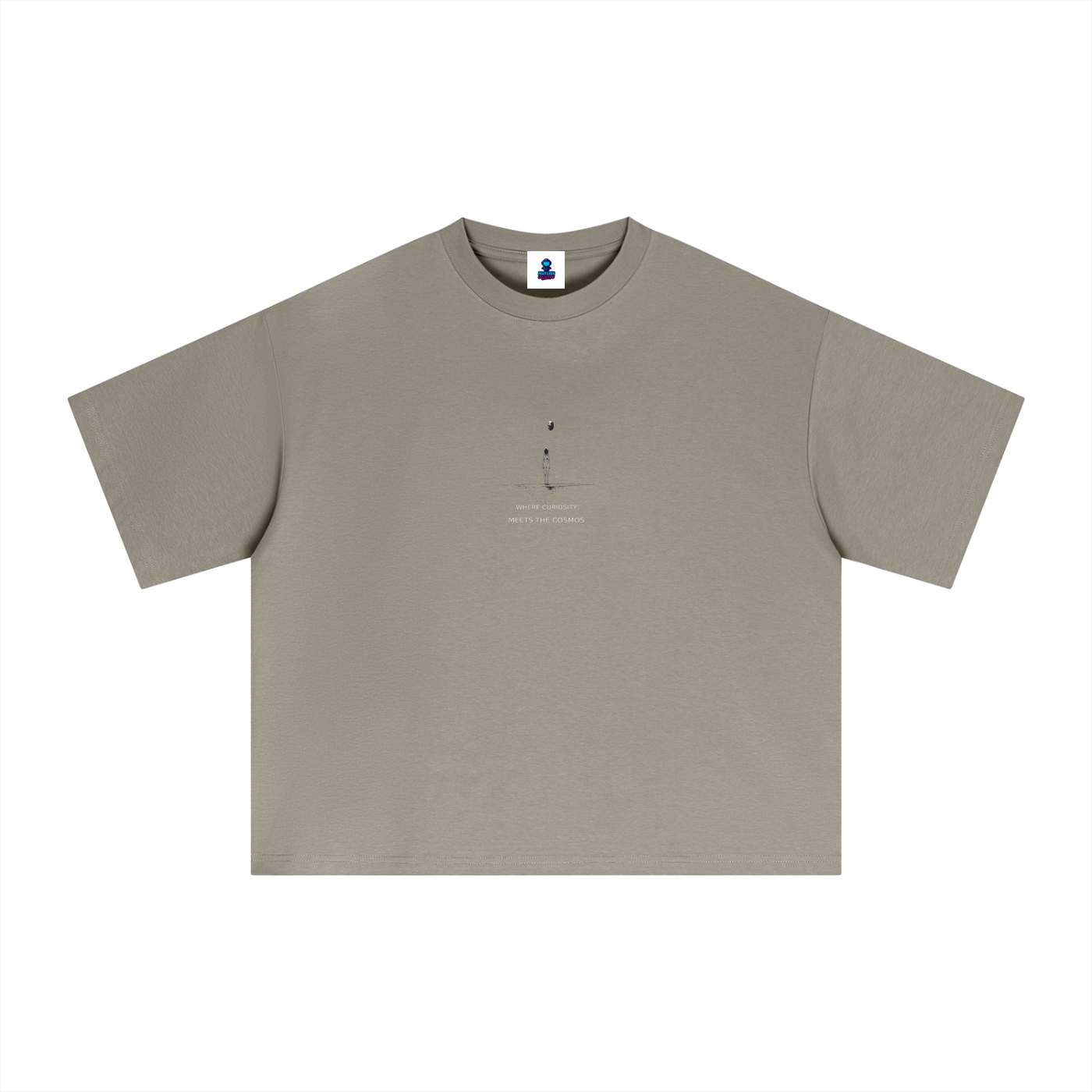 Premium Curiosity Meets the Cosmos Sorona Boxy T-Shirt