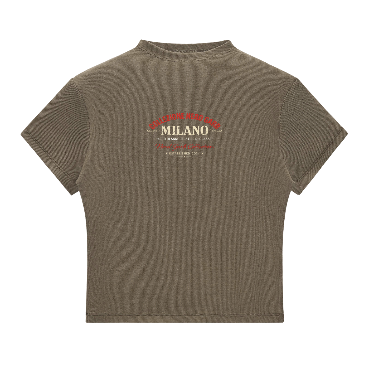 Milano Beauty in the Struggle Essential Slim Fit Mock Neck T-Shirt