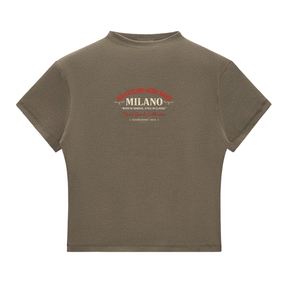 Milano Beauty in the Struggle Essential Slim Fit Mock Neck T-Shirt