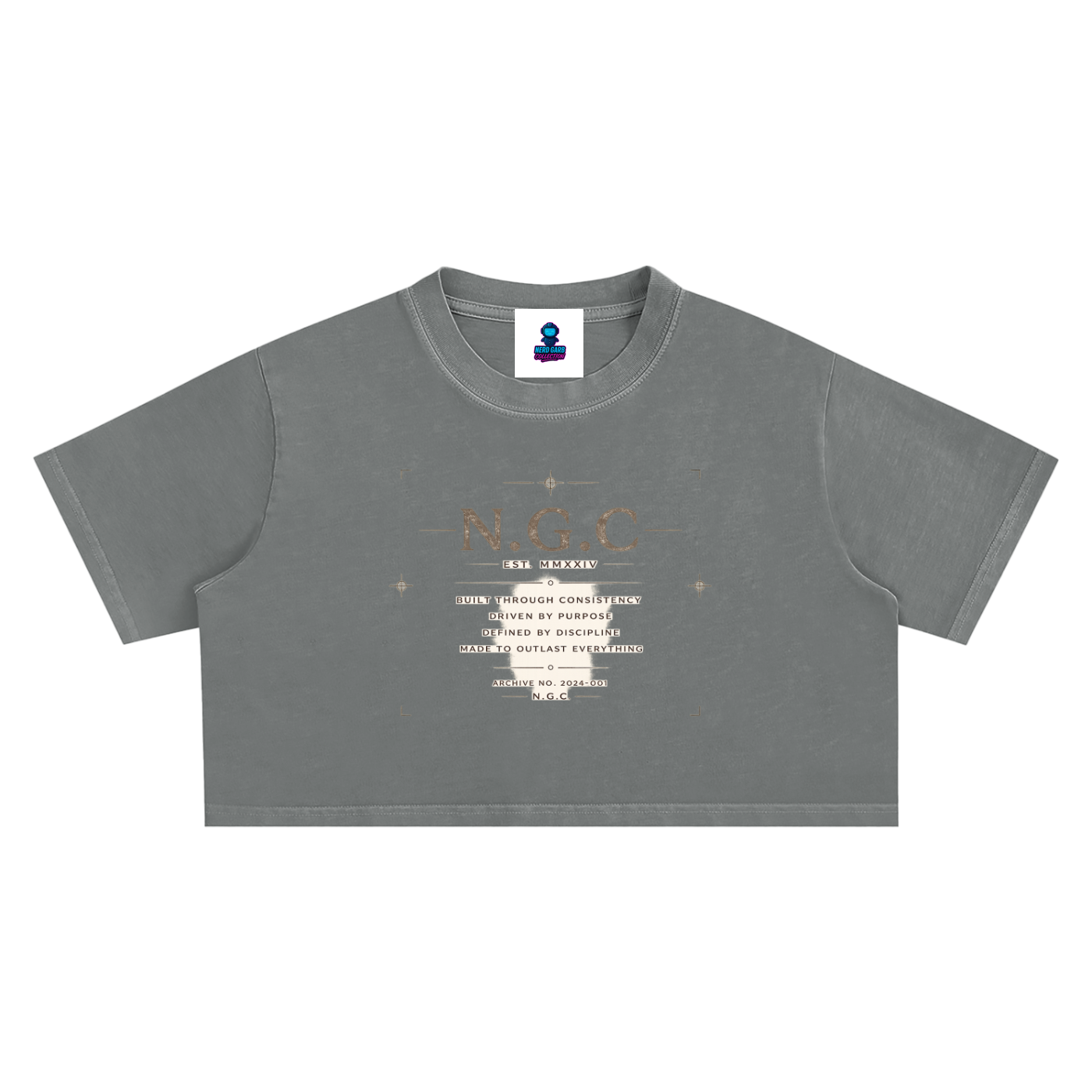 N.G.C. Archive Snow Washed Crop Top