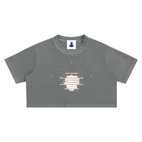 N.G.C. Archive Snow Washed Crop Top