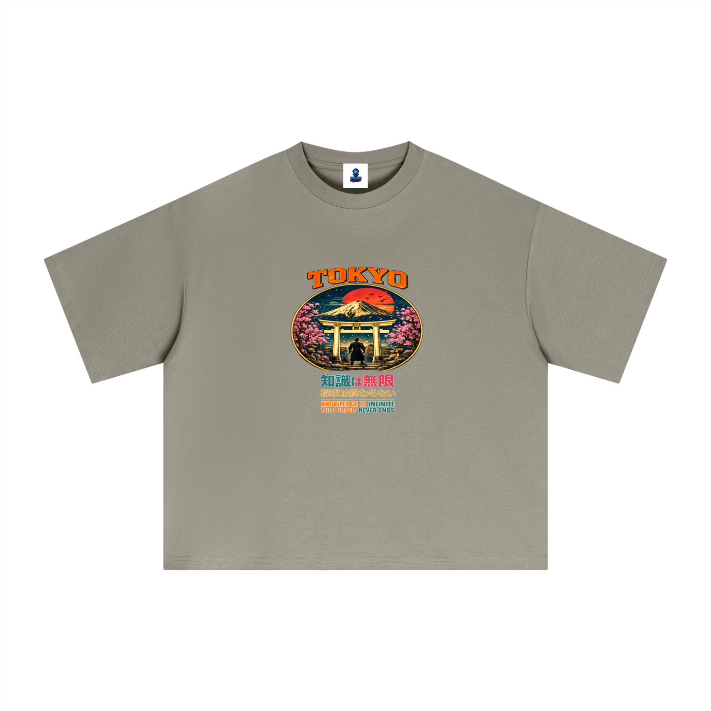 Premium Tokyo Knowledge Pursuit Sorona Boxy T-Shirt