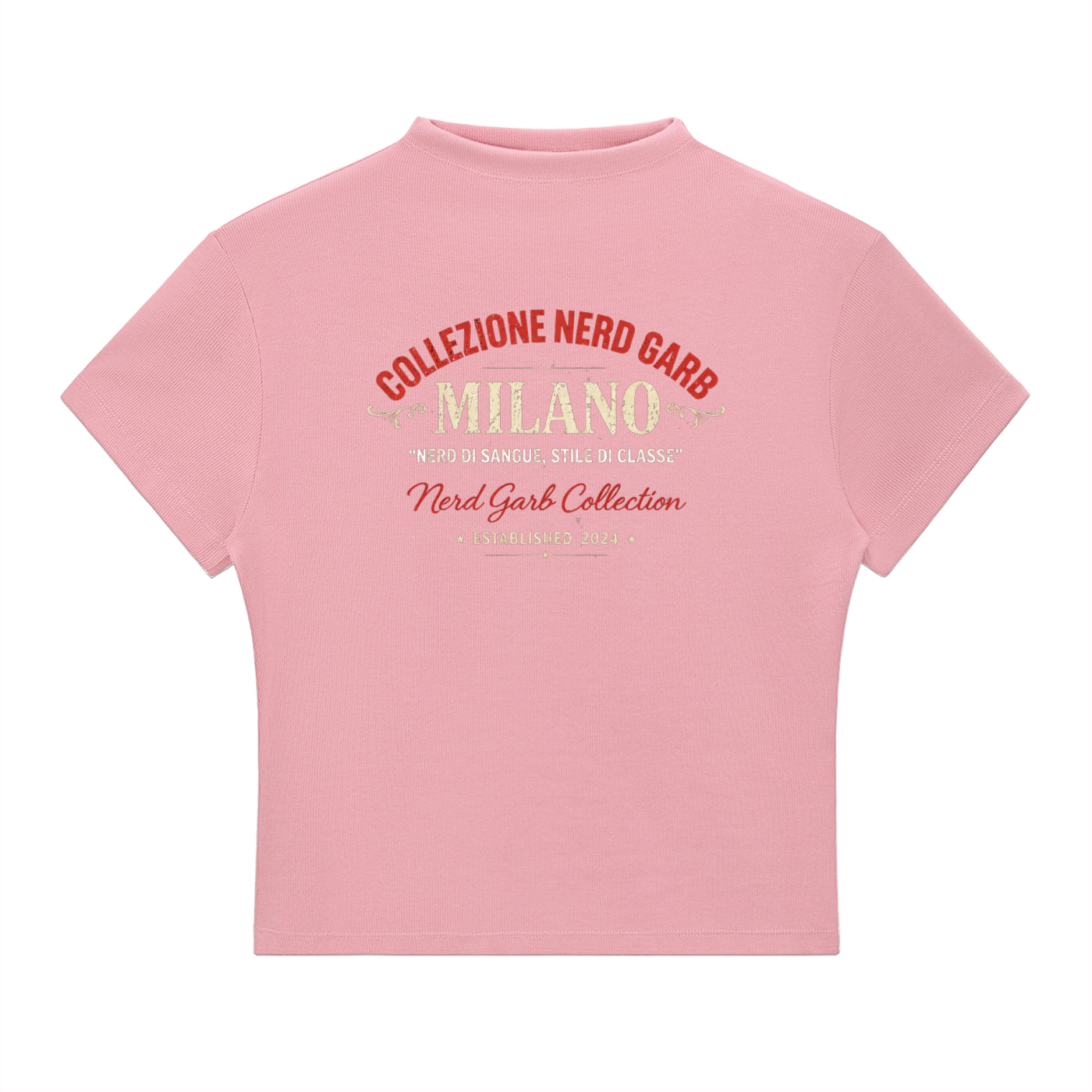 Milano Beauty in the Struggle Essential Slim Fit Mock Neck T-Shirt