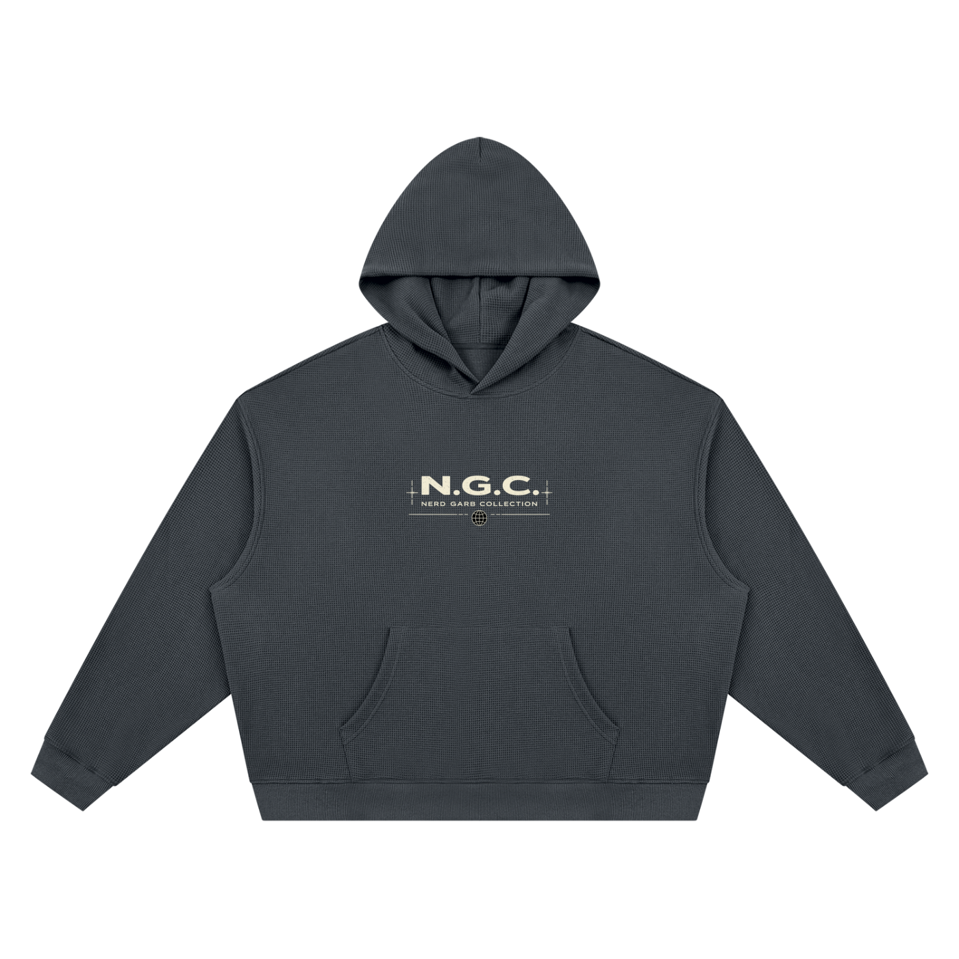 Archive Division 001 Waffle Boxy Hoodie