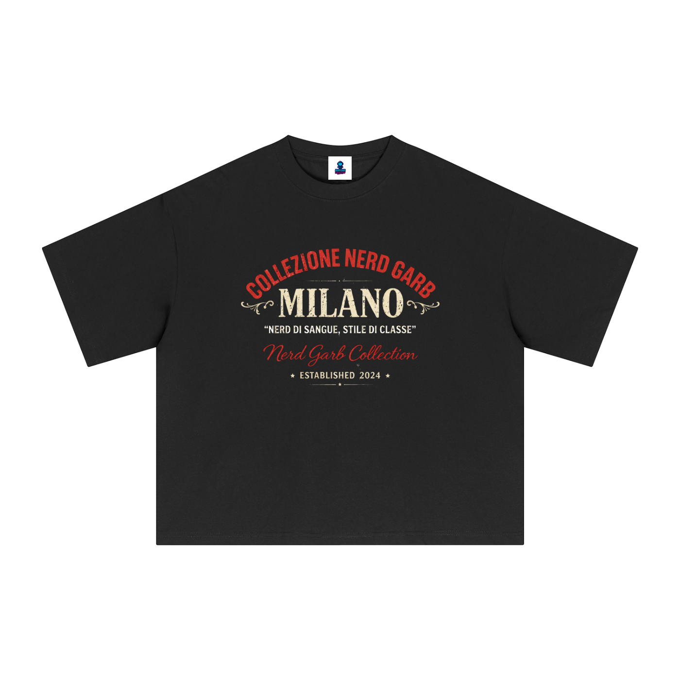 NGC Milano Heritage Tee - Premium Oversized Boxy Nerd Garb Collection Graphic T-Shirt