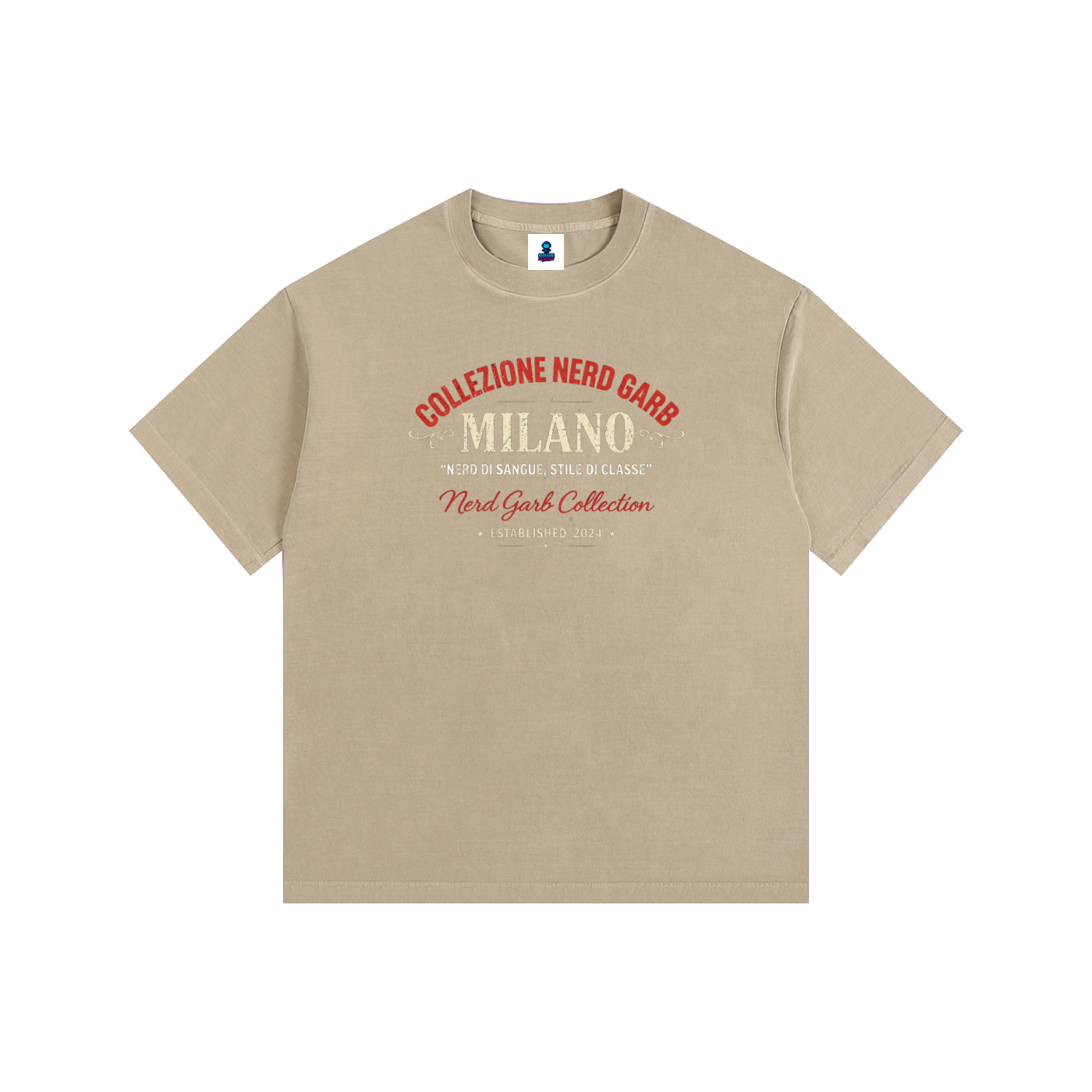 NGC Milano Heritage Logo Tee - Loose Fit Drop Shoulder Graphic Premium T-Shirt