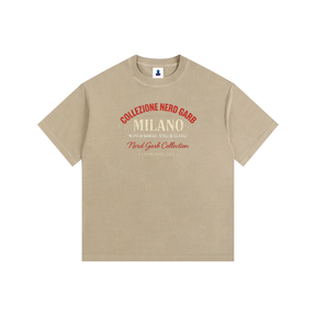 NGC Milano Heritage Logo Tee - Loose Fit Drop Shoulder Graphic Premium T-Shirt