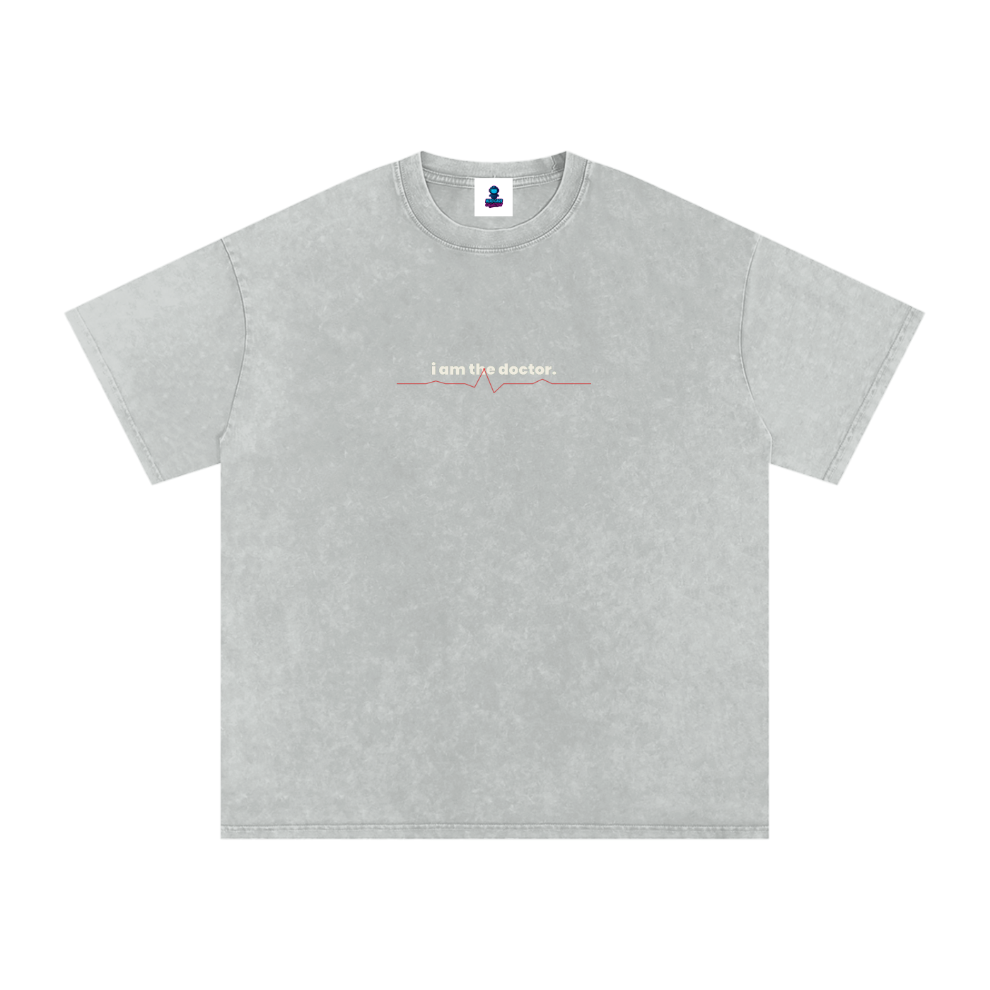 Premium I Am the Doctor Oversized Snow Wash T-Shirt