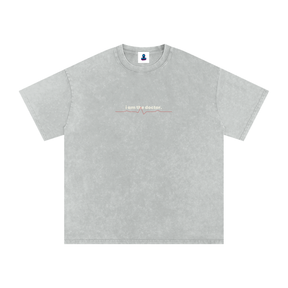 Premium I Am the Doctor Oversized Snow Wash T-Shirt