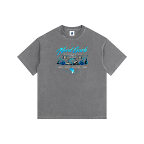 NGC Global Science Washed Tee - Loose Fit Drop Shoulder Graphic Premium T-Shirt