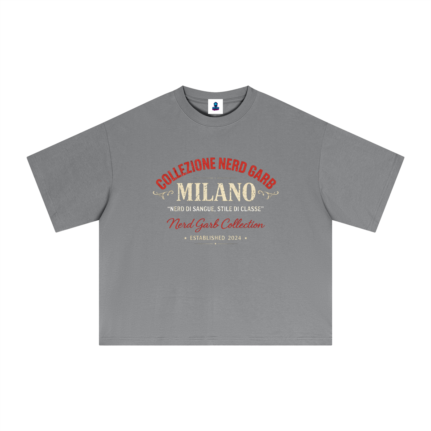 NGC Milano Heritage Tee - Premium Oversized Boxy Nerd Garb Collection Graphic T-Shirt