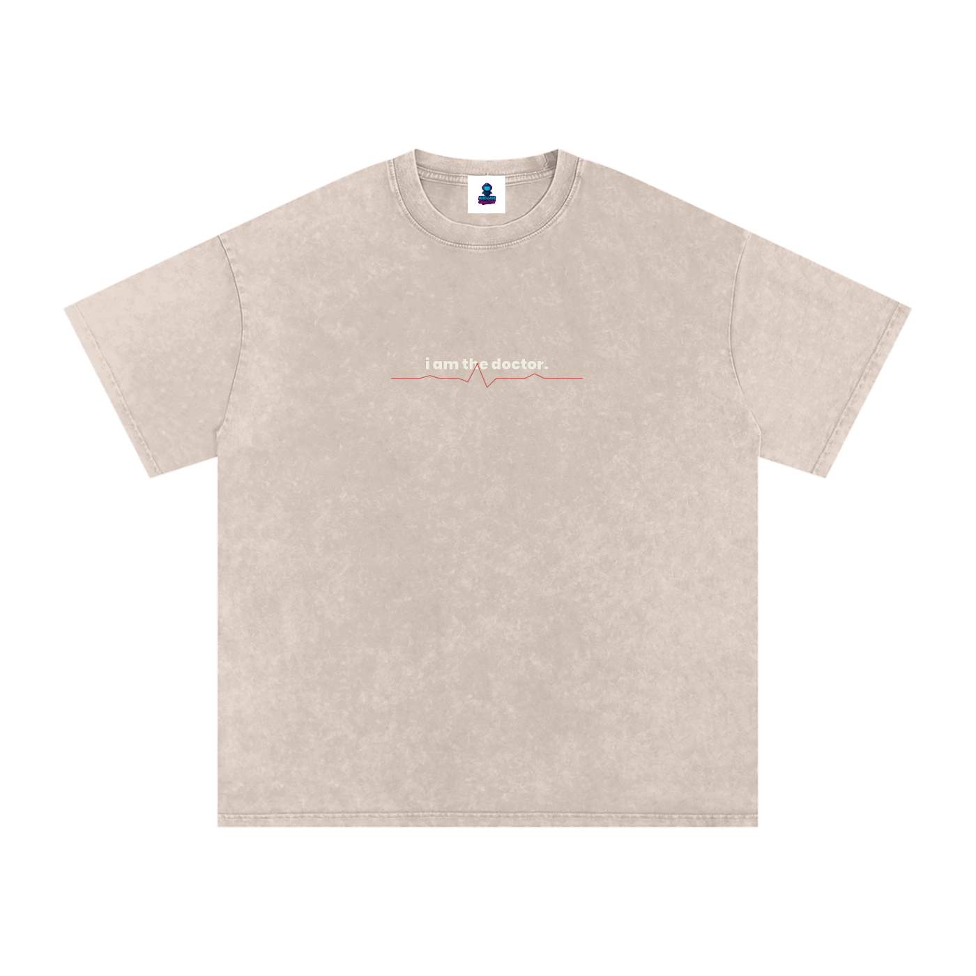 Premium I Am the Doctor Oversized Snow Wash T-Shirt