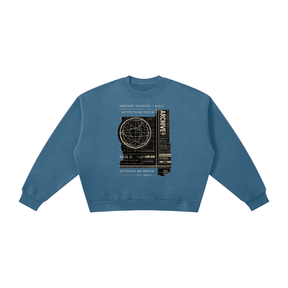 N.G.C. Atomic Archive Boxy Fleece Crewneck Sweatshirt