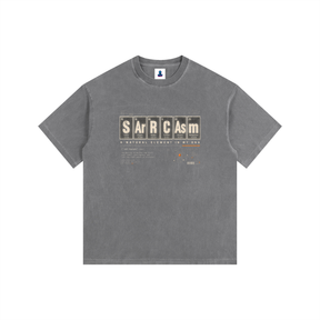 SArCAsM Element Vintage Wash Oversized Cotton Tee