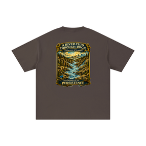Persistence Outlasts Everything Unisex Pure Cotton T-Shirt