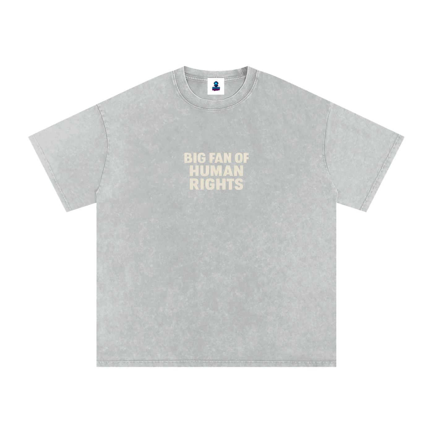 Premium Human Rights Snow Washed Oversized Cotton T-Shirt