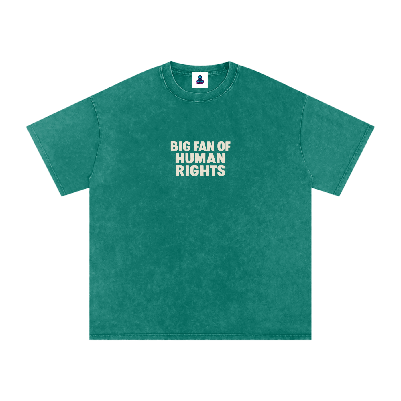 Premium Human Rights Snow Washed Oversized Cotton T-Shirt