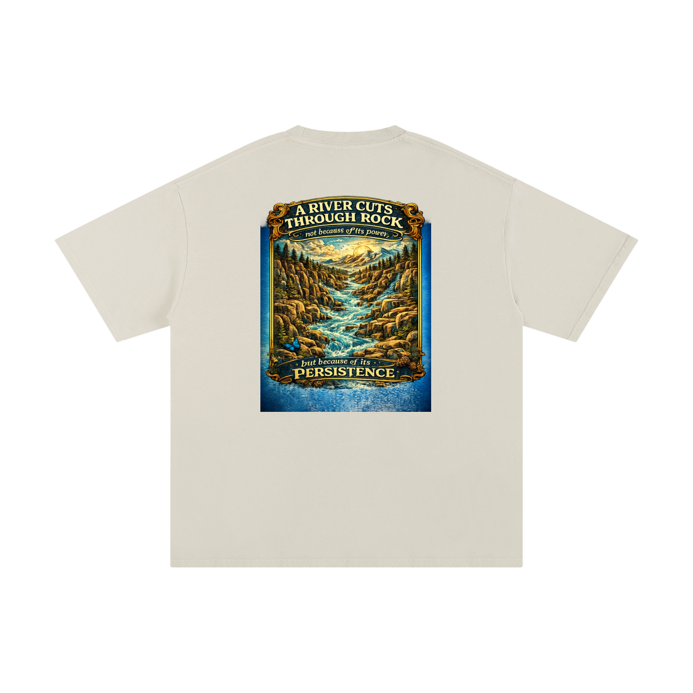 Persistence Outlasts Everything Unisex Pure Cotton T-Shirt