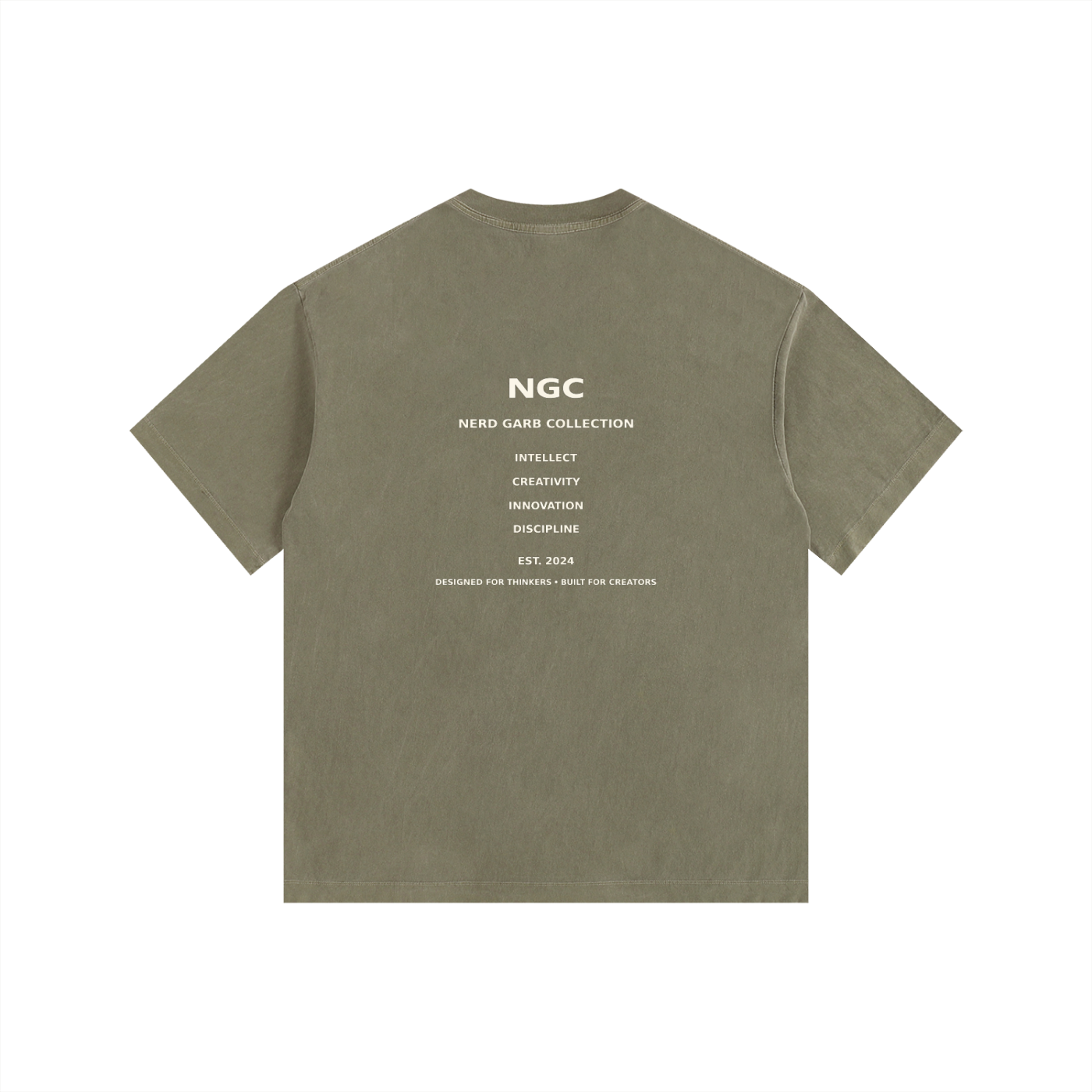 NGC Core Values Logo Tee - Minimalist Back Print Premium T-Shirt