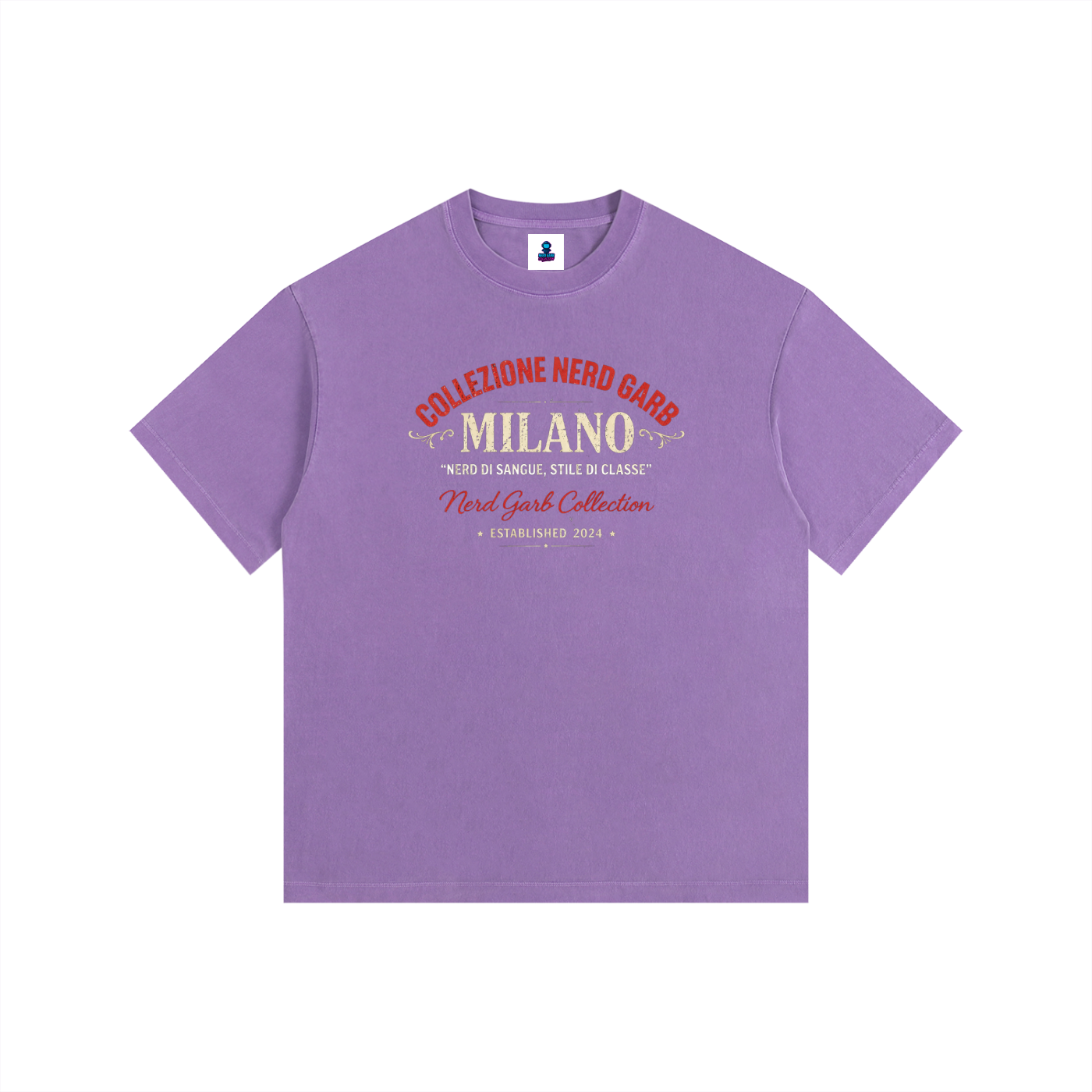 NGC Milano Heritage Logo Tee - Loose Fit Drop Shoulder Graphic Premium T-Shirt
