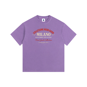 NGC Milano Heritage Logo Tee - Loose Fit Drop Shoulder Graphic Premium T-Shirt