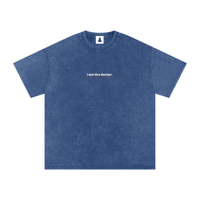 Premium I Am the Doctor Oversized Snow Wash T-Shirt