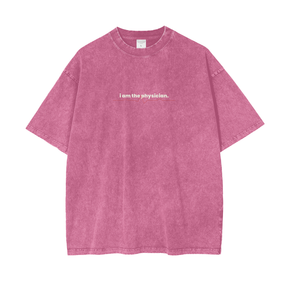 Premium I Am the Physician Oversized Snow Wash T-Shirt