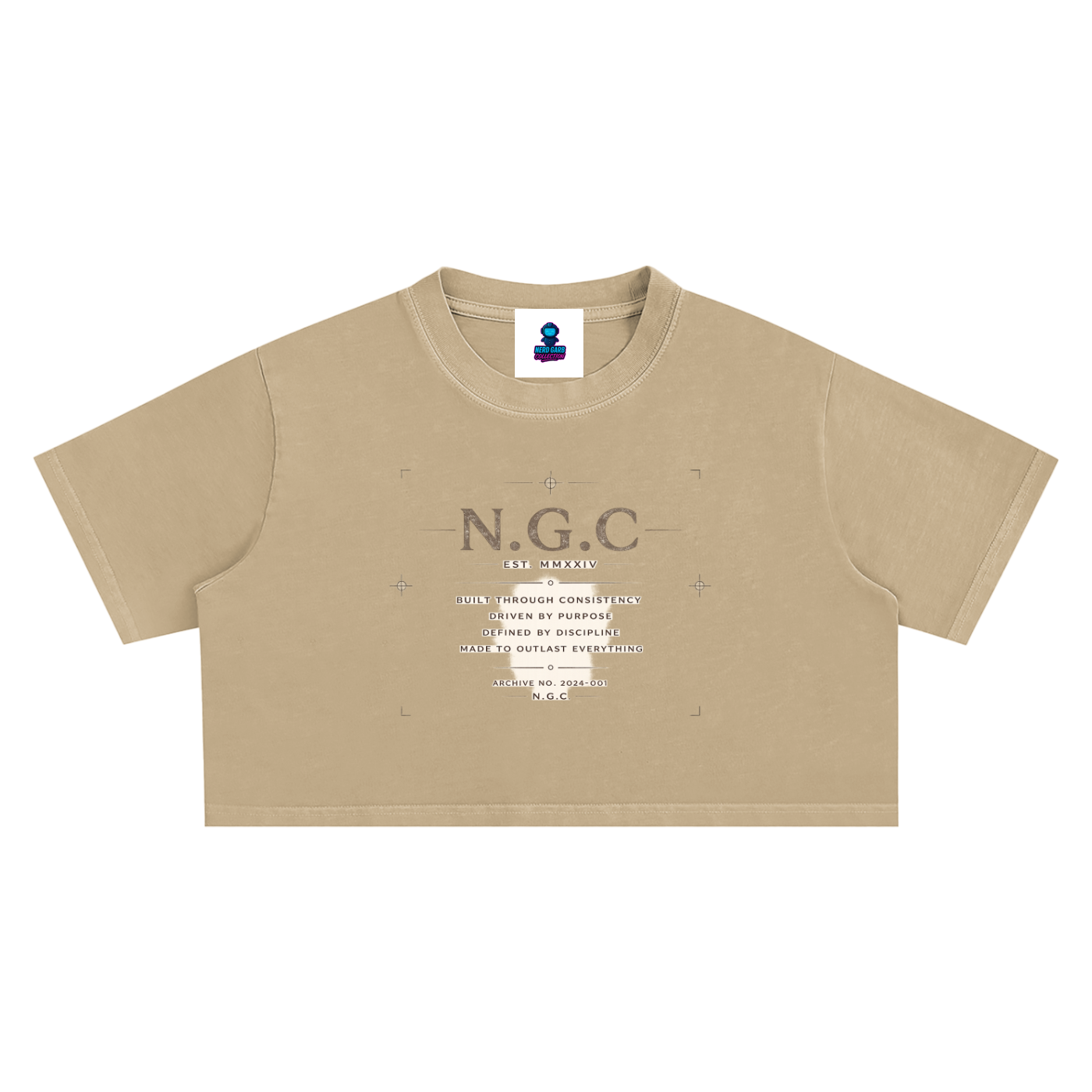 N.G.C. Archive Snow Washed Crop Top