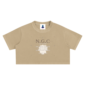 N.G.C. Archive Snow Washed Crop Top
